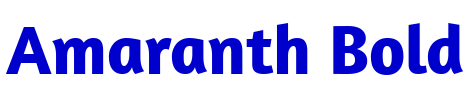 Amaranth Bold 字体